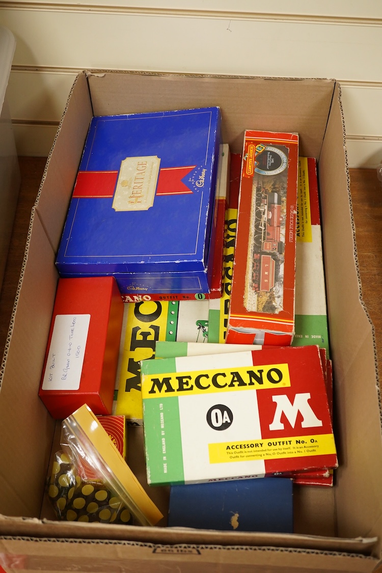 Hornby Railways and Meccano, etc. items including; an 00 gauge kitbuilt BR 0-6-0T locomotive, 1500, a Hornby Railways Patriot Class locomotive, 5541, fifteen Matchbox Series vehicles, including original and reissue examp